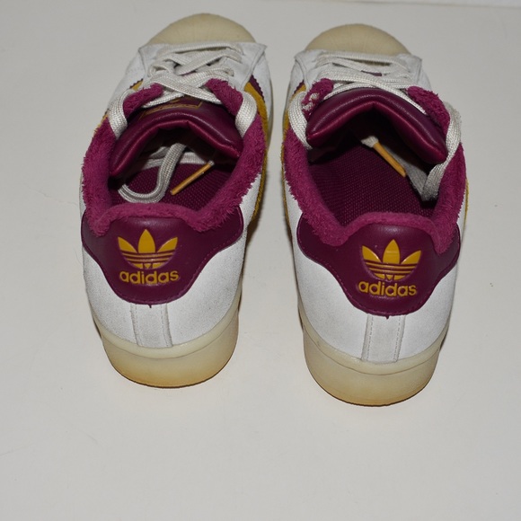 Adidas Superstar White Power Berry Gold Sneakers - Picture 6 of 9